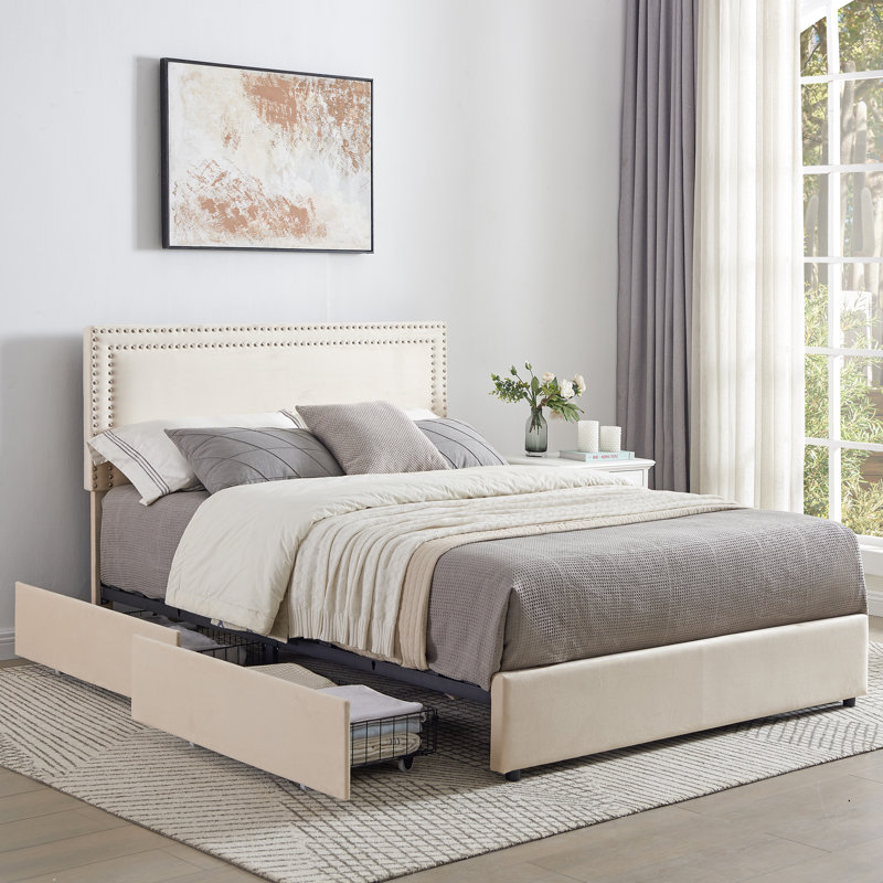 Vecelo UP Upholstered Storage Bed & Reviews Wayfair Canada